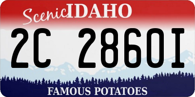 ID license plate 2C2860I