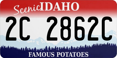ID license plate 2C2862C
