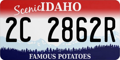 ID license plate 2C2862R