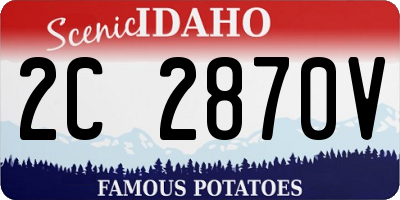 ID license plate 2C2870V