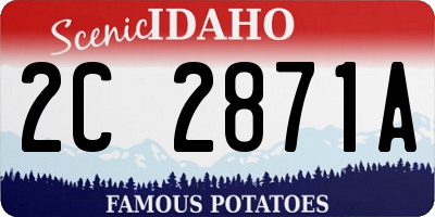 ID license plate 2C2871A