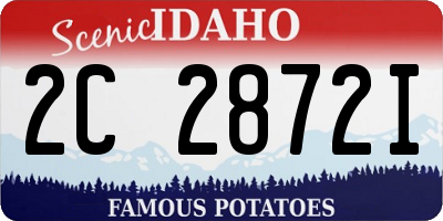 ID license plate 2C2872I