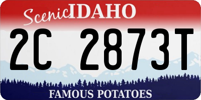 ID license plate 2C2873T