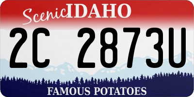 ID license plate 2C2873U