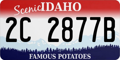 ID license plate 2C2877B