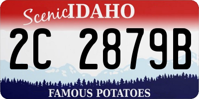 ID license plate 2C2879B