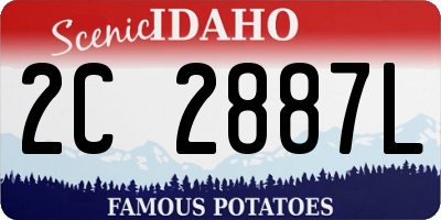 ID license plate 2C2887L