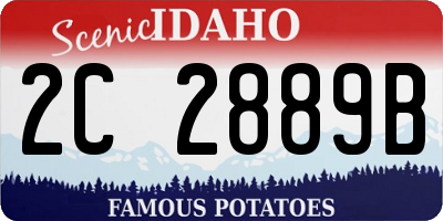 ID license plate 2C2889B