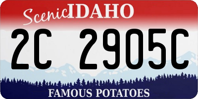 ID license plate 2C2905C