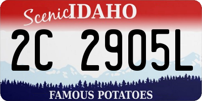 ID license plate 2C2905L