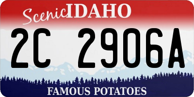 ID license plate 2C2906A