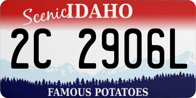 ID license plate 2C2906L