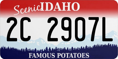 ID license plate 2C2907L