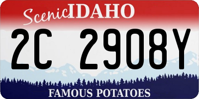 ID license plate 2C2908Y