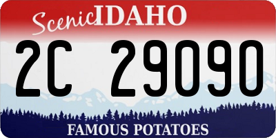 ID license plate 2C2909O