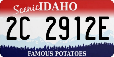 ID license plate 2C2912E