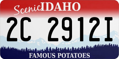 ID license plate 2C2912I