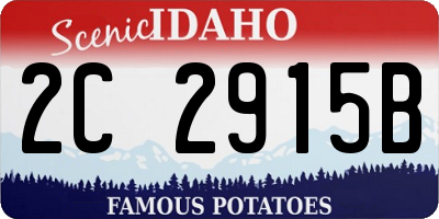 ID license plate 2C2915B