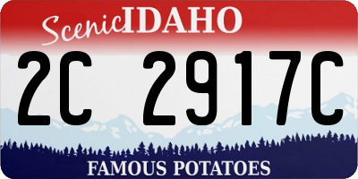 ID license plate 2C2917C