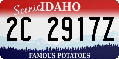 ID license plate 2C2917Z