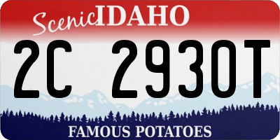ID license plate 2C2930T