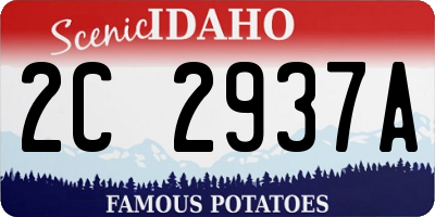 ID license plate 2C2937A