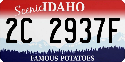 ID license plate 2C2937F