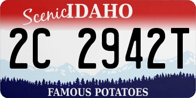 ID license plate 2C2942T