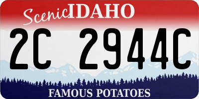 ID license plate 2C2944C