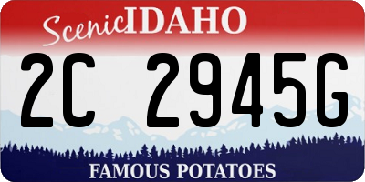 ID license plate 2C2945G