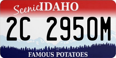ID license plate 2C2950M