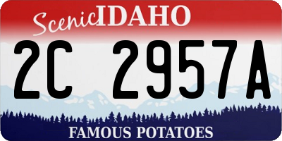 ID license plate 2C2957A