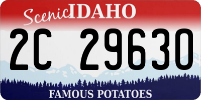 ID license plate 2C2963O