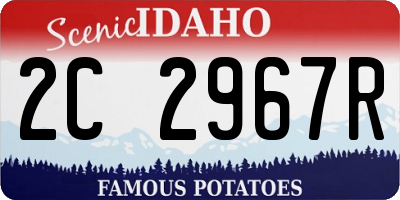 ID license plate 2C2967R