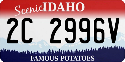 ID license plate 2C2996V
