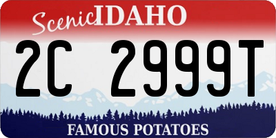 ID license plate 2C2999T