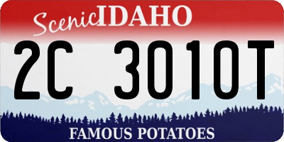 ID license plate 2C3010T