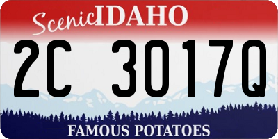 ID license plate 2C3017Q