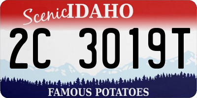 ID license plate 2C3019T