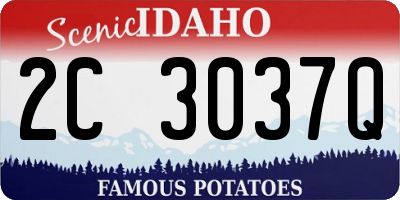 ID license plate 2C3037Q