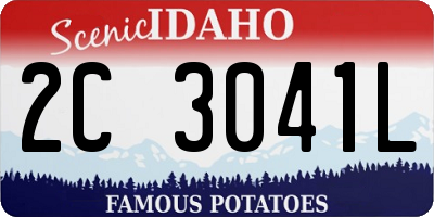 ID license plate 2C3041L