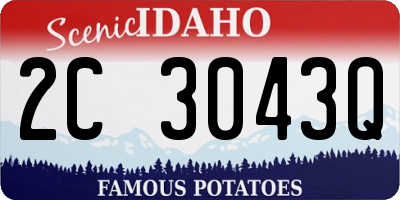 ID license plate 2C3043Q
