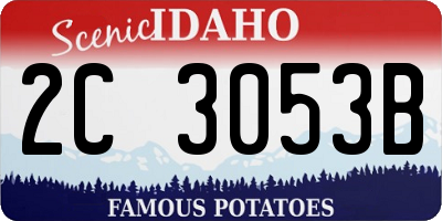 ID license plate 2C3053B