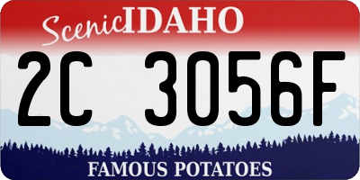 ID license plate 2C3056F