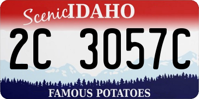 ID license plate 2C3057C