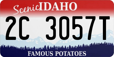 ID license plate 2C3057T