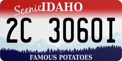 ID license plate 2C3060I