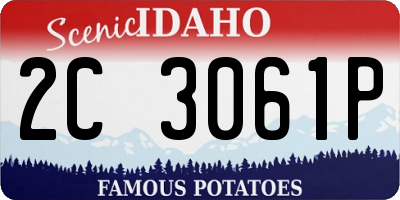 ID license plate 2C3061P
