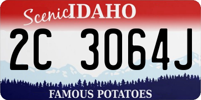 ID license plate 2C3064J