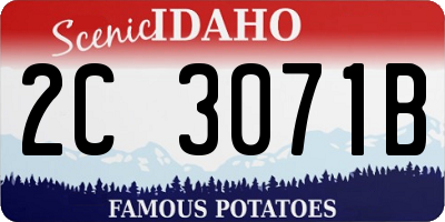 ID license plate 2C3071B